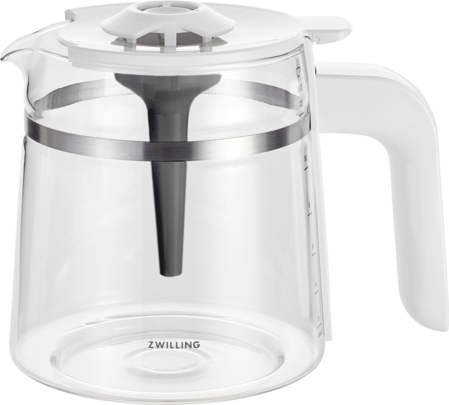Zwilling Enfinigy Kaffeemaschine 1,5 L, Silber/Wei