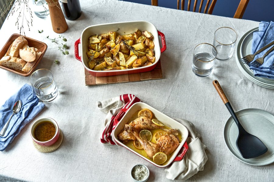 Staub Ceramic by Staub Ovnfast Fadss�t 2 stk, Kirseb�rr�d