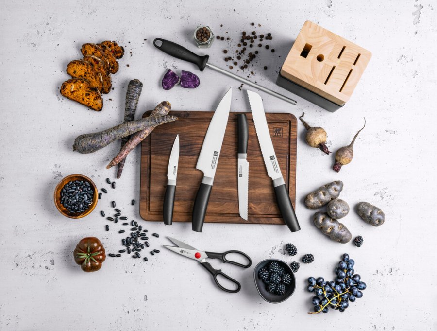 Zwilling Now S Messerblock 7-teilig, Gummiholz