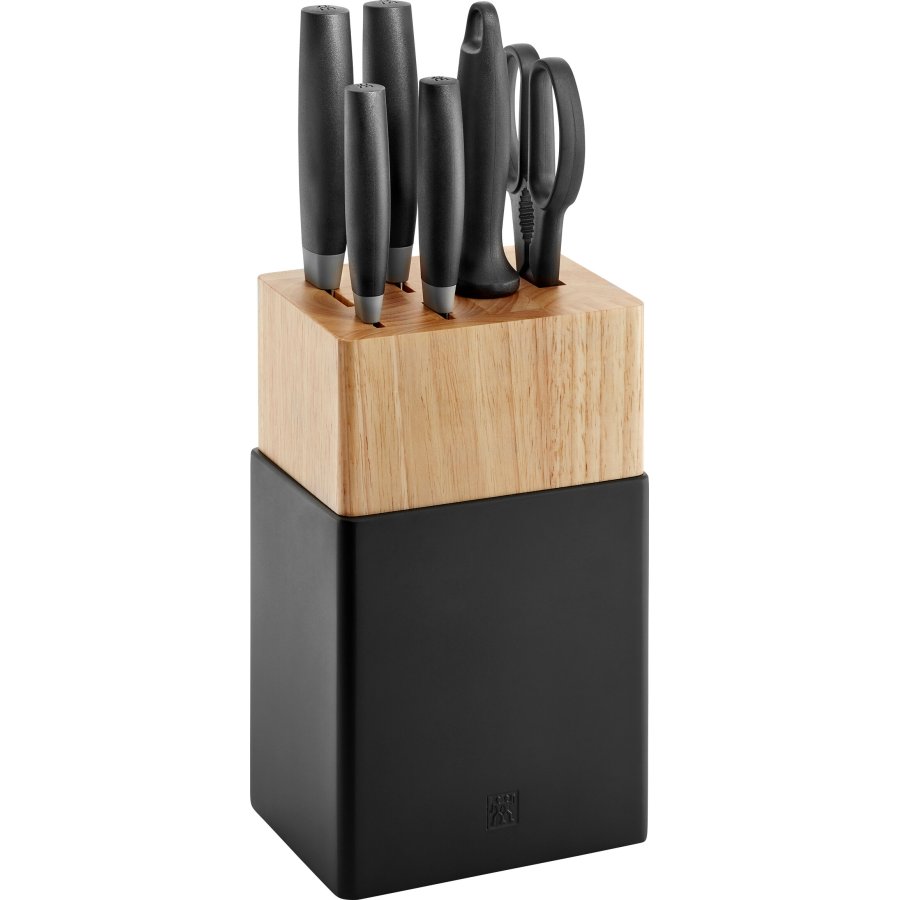 Zwilling Now S Messerblock 7-teilig, Gummiholz