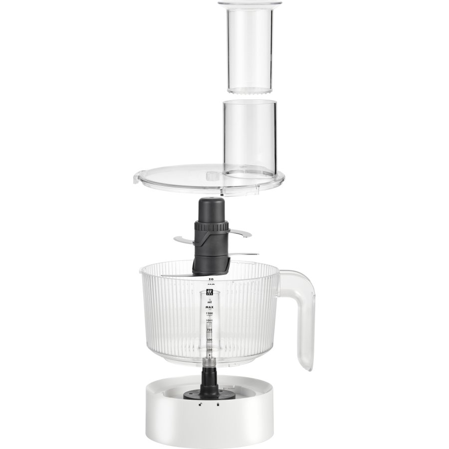 Zwilling Enfinigy Foodprocessor 1,2 L, Silber/Wei