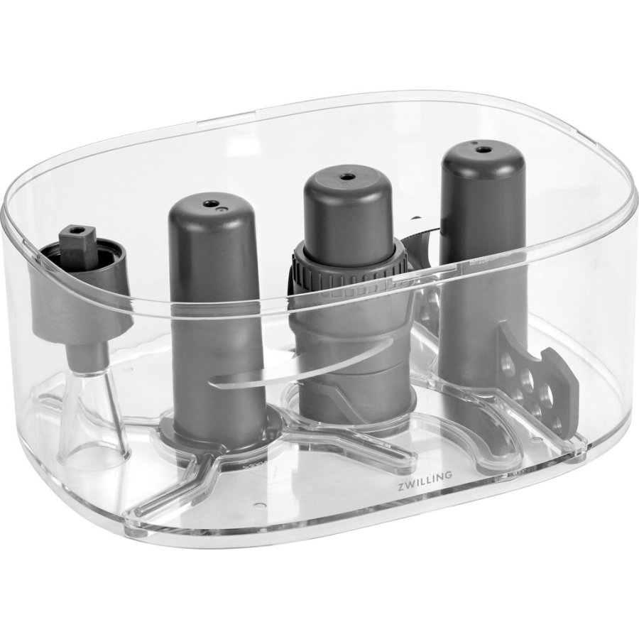 Zwilling Enfinigy Foodprocessor 1,2 L, Silber/Wei