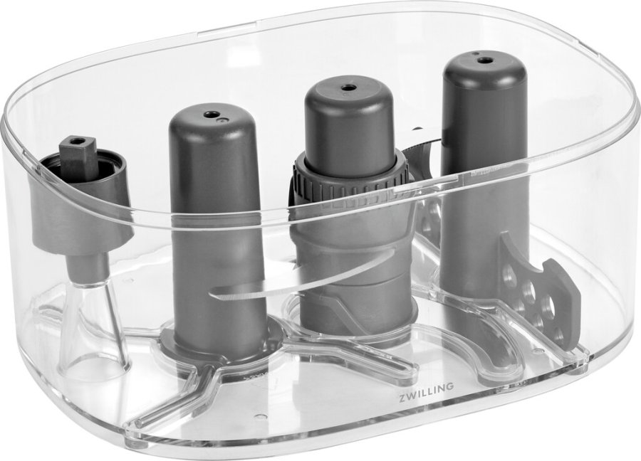 Zwilling Enfinigy Foodprocessor 1,2 L, Silber/Wei