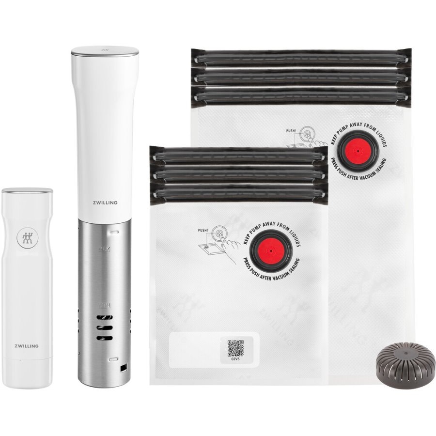 Zwilling Fresh & Save Vakuum Starterst Sous Vide 8 Dele, Hvid