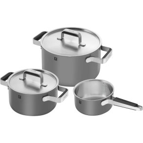 Zwilling Pure Topf- und Pfannenset 3 Teile, Grau