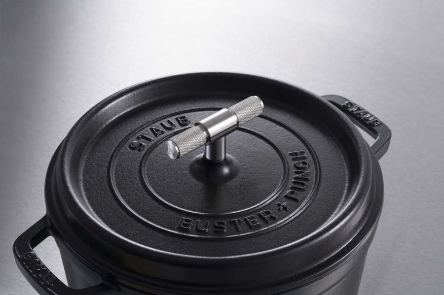 Staub La Cocotte Stbejernsgryde 24 cm/3,8 L, Sort/Krom