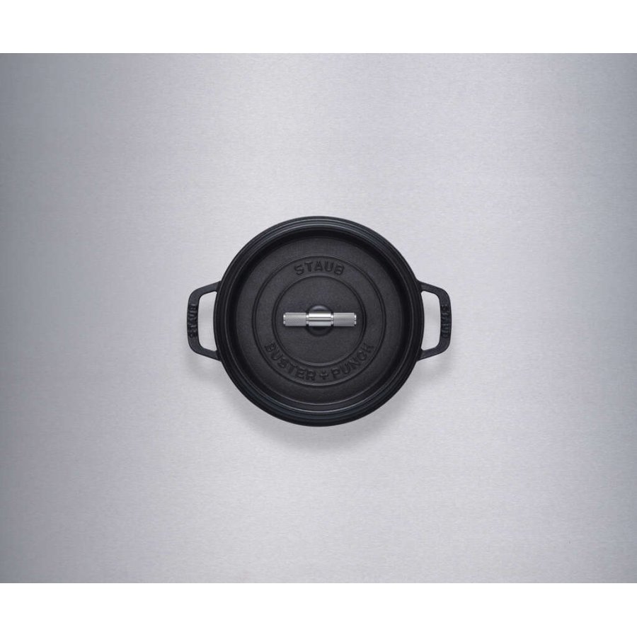 Staub La Cocotte Stbejernsgryde 24 cm/3,8 L, Sort/Krom