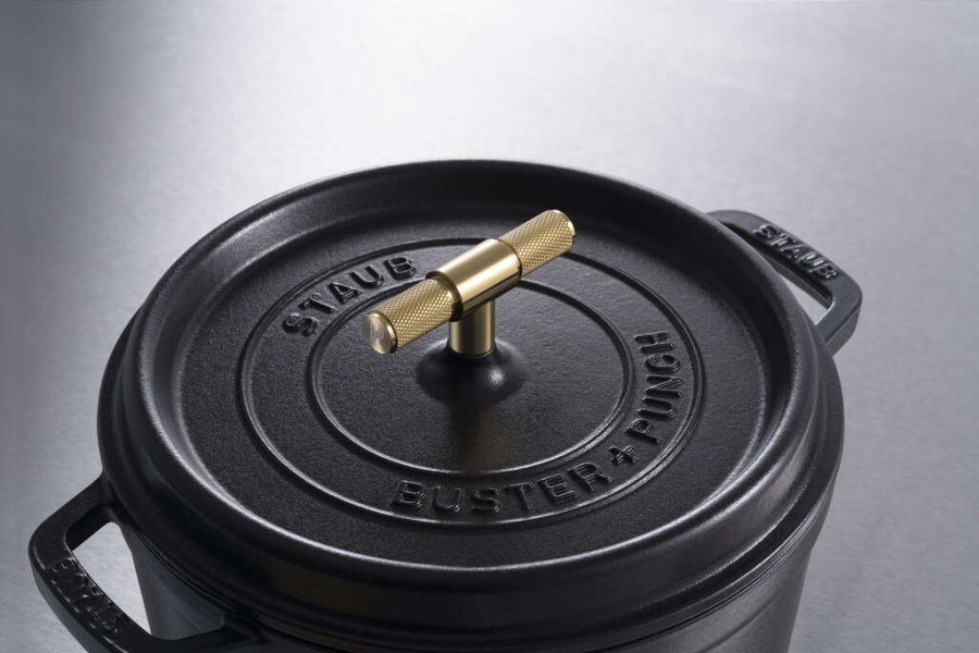 Staub La Cocotte Stbejernsgryde 24 cm/3,8 L, Sort/Messing