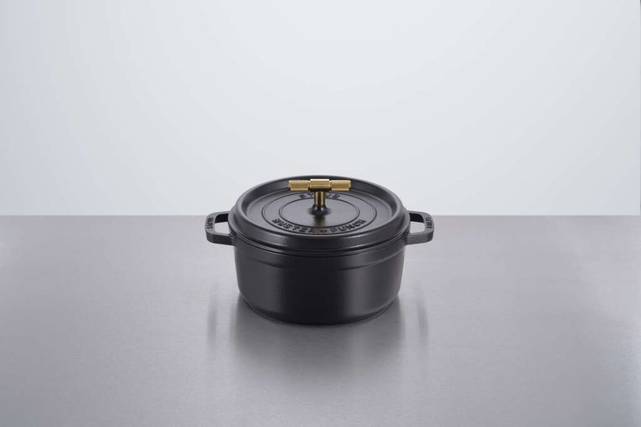 Staub La Cocotte Stbejernsgryde 24 cm/3,8 L, Sort/Messing