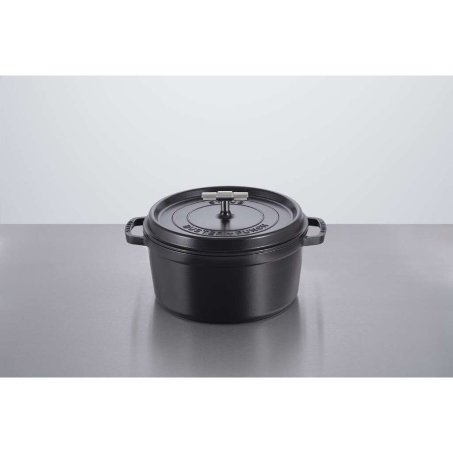 Staub La Cocotte Stbejernsgryde 28 cm/6,75 L, Sort/Krom