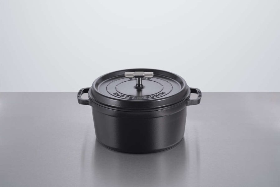 Staub La Cocotte Stbejernsgryde 28 cm/6,75 L, Sort/Krom
