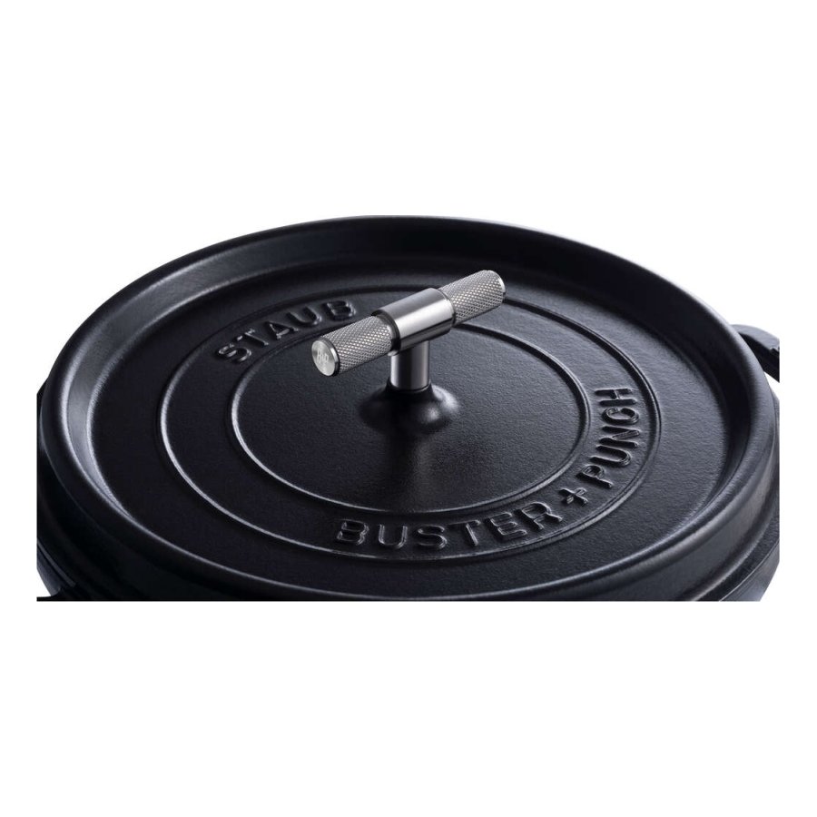 Staub La Cocotte Stbejernsgryde 28 cm/6,75 L, Sort/Krom