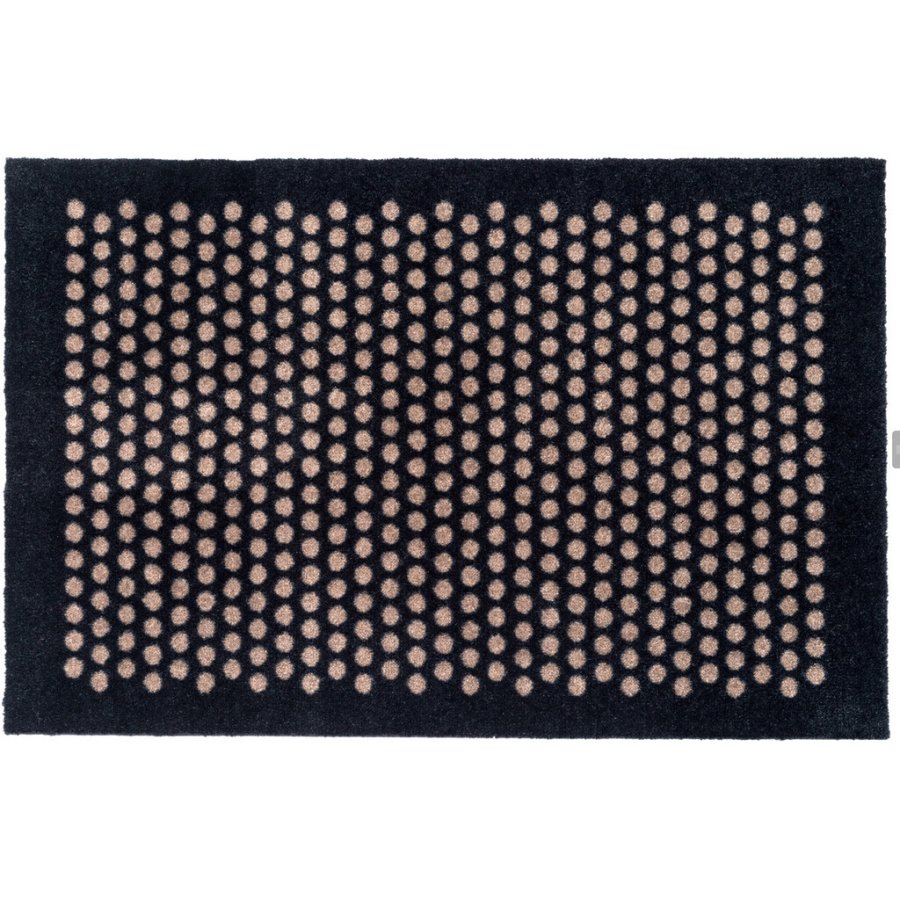 Tica Copenhagen Dot Mat 45x75 cm, Schwarz/Sand