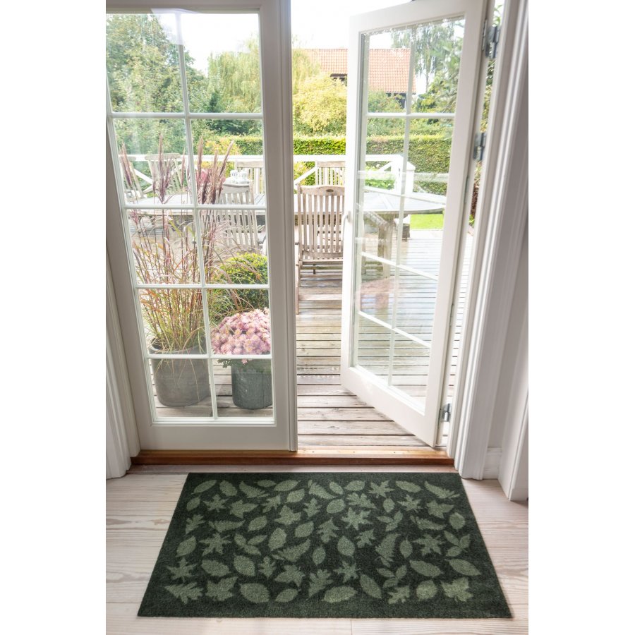 Tica Copenhagen Leaves M�tte 67x120 cm, M�rkegr�n