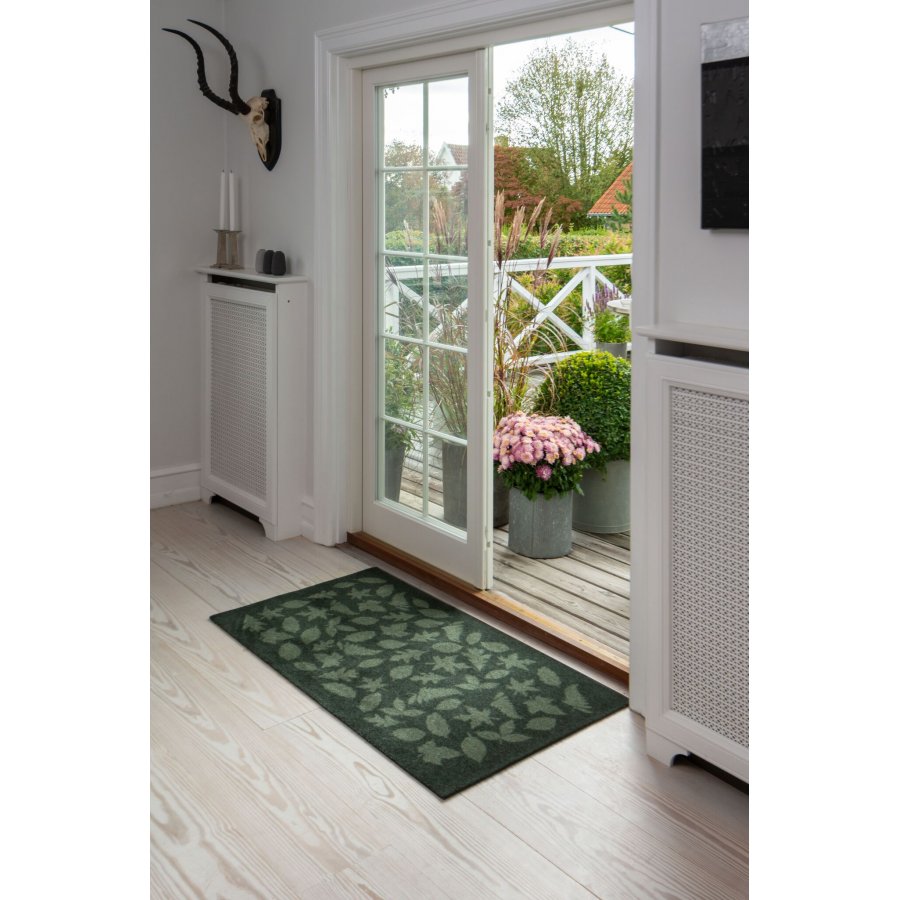 Tica Copenhagen Leaves M�tte 67x120 cm, M�rkegr�n