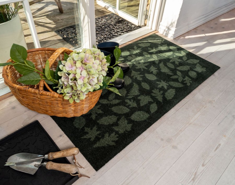 Tica Copenhagen Leaves M�tte 67x120 cm, M�rkegr�n