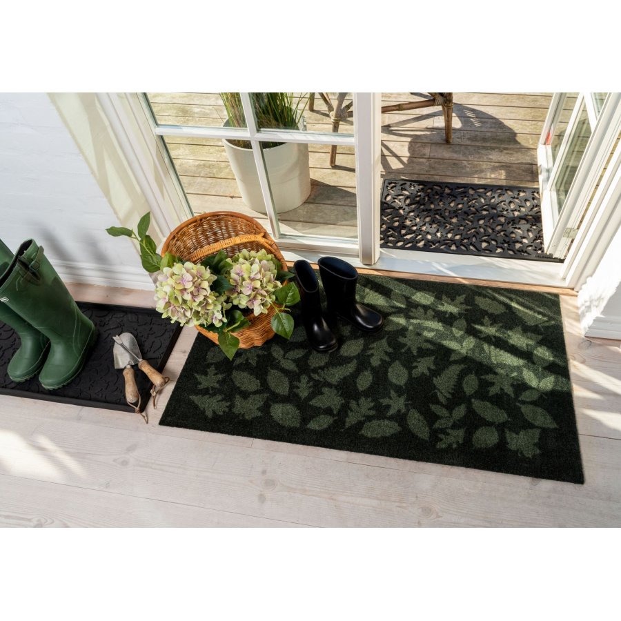 Tica Copenhagen Leaves M�tte 67x120 cm, M�rkegr�n