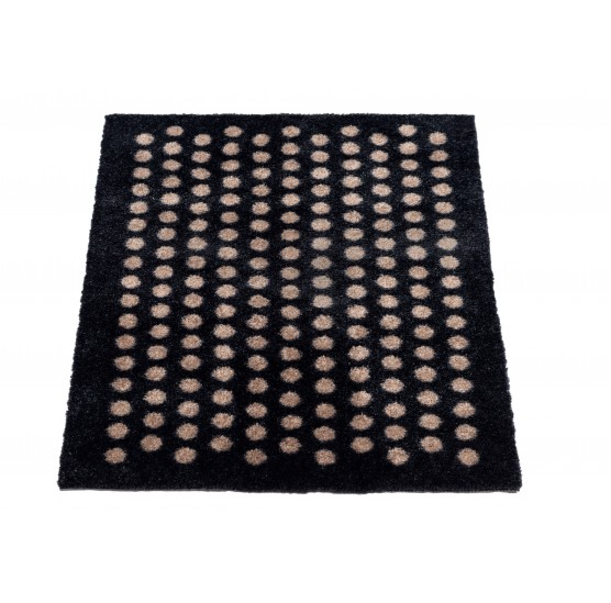 Tica Copenhagen Dot Fumatte 40x60 cm, Schwarz/Sand