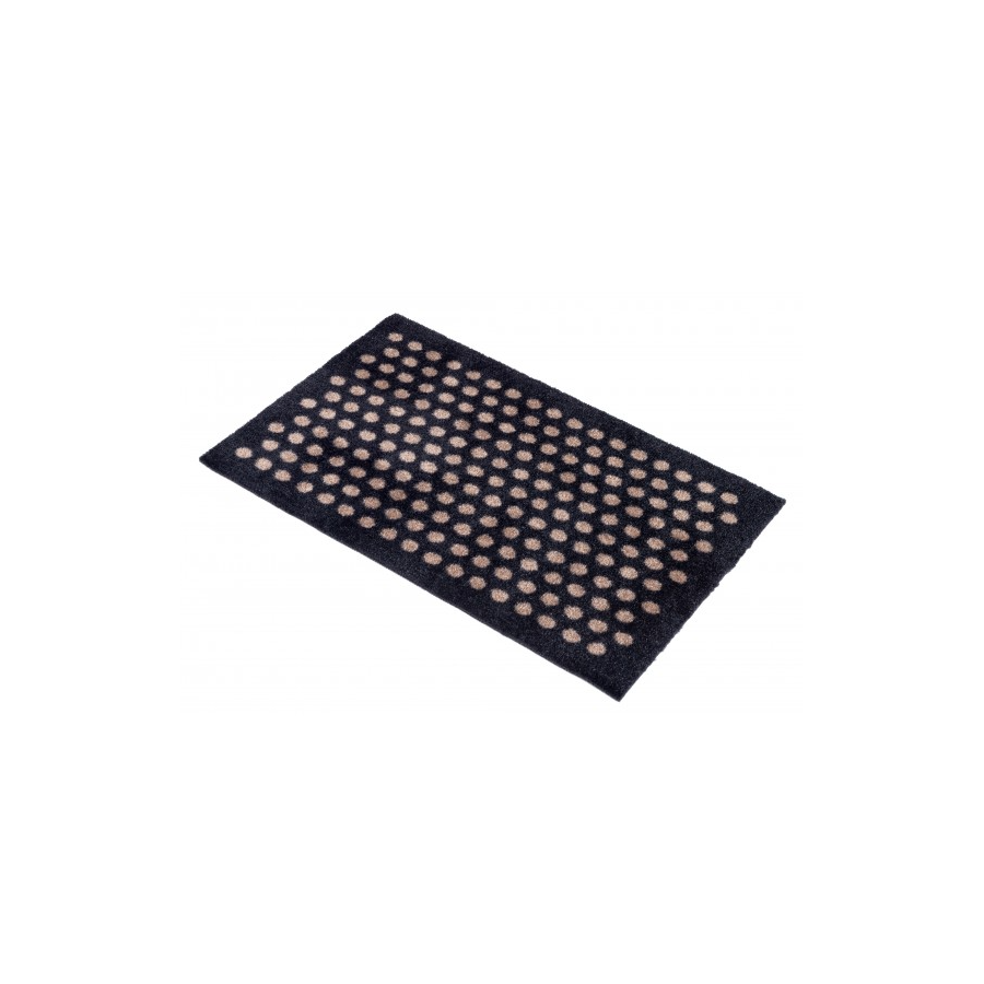 Tica Copenhagen Dot Fumatte 40x60 cm, Schwarz/Sand