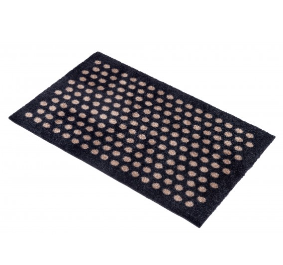 Tica Copenhagen Dot Fumatte 40x60 cm, Schwarz/Sand