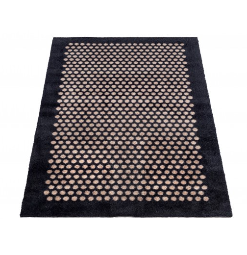 Tica Copenhagen Dot Matte 67x120 cm, Schwarz/Sand