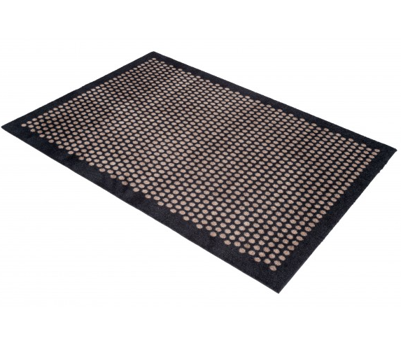 Tica Copenhagen Dot Matte 90x130 cm, Schwarz/Sand