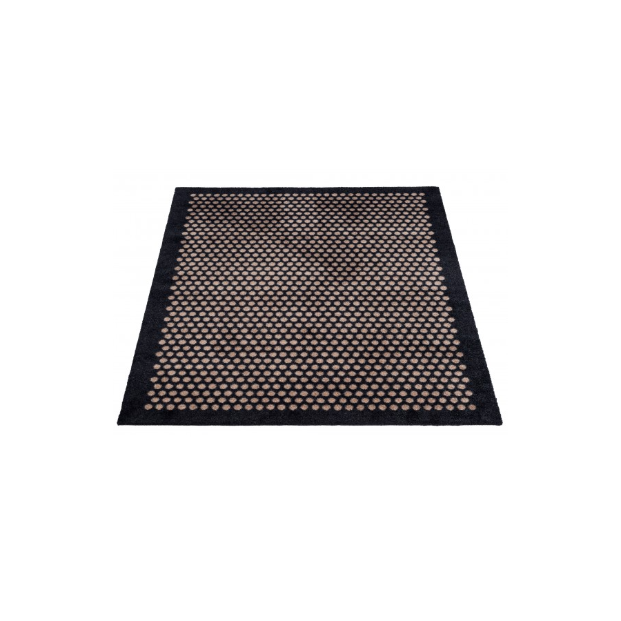 Tica Copenhagen Dot Matte 90x130 cm, Schwarz/Sand