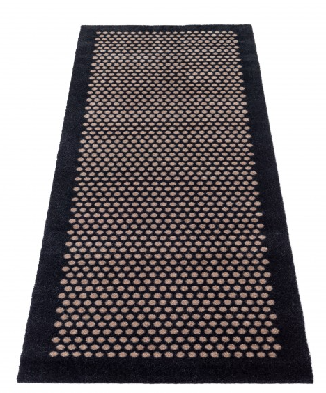 Tica Copenhagen Dot Matte 67x200 cm, Schwarz/Sand 