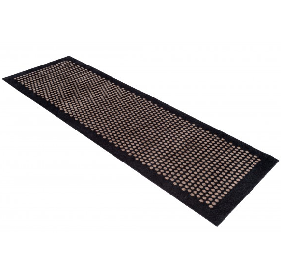 Tica Copenhagen Dot Matte 67x200 cm, Schwarz/Sand 