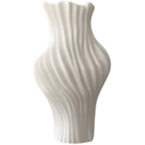 BLOOM OBJECTS Sculpa Vase H19 cm, Wei&szlig;