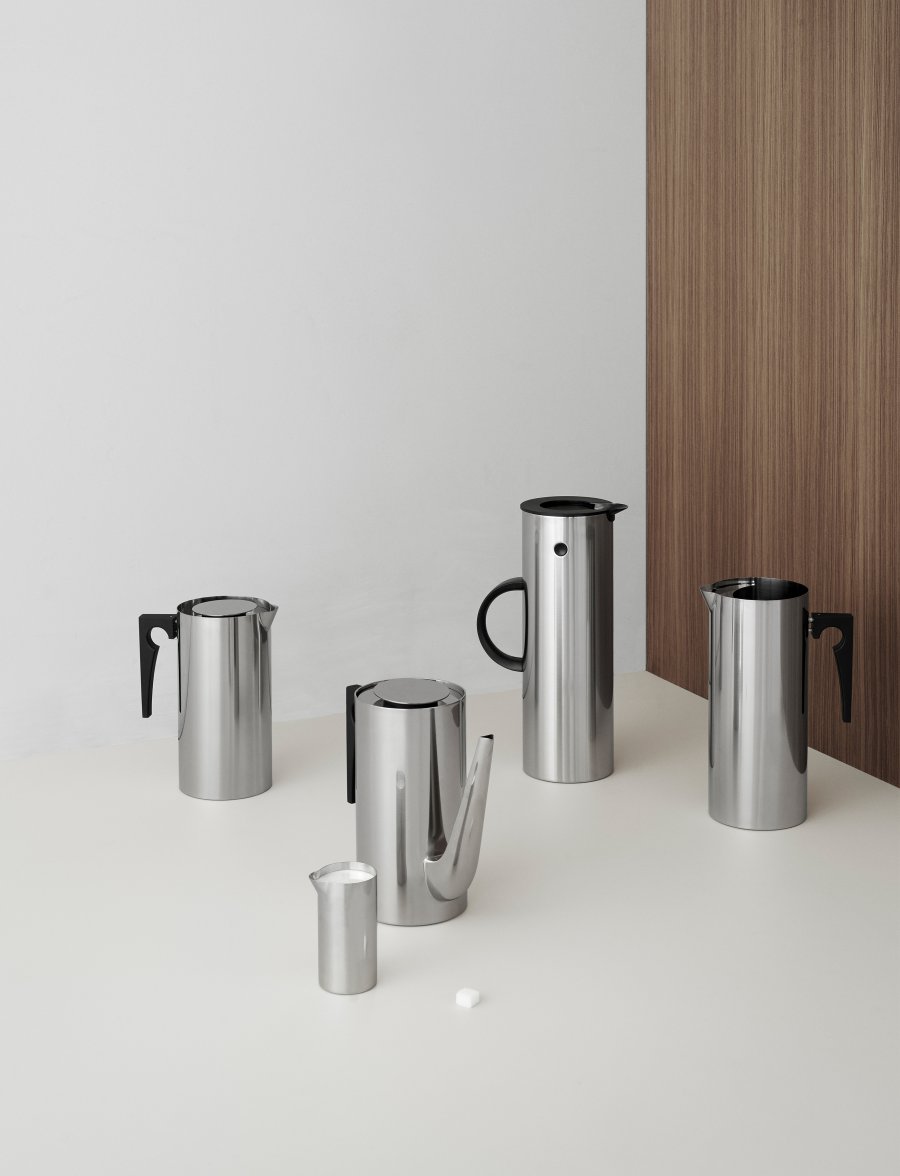 Stelton AJ Pressstempelkanne 1 L, Edelstahl