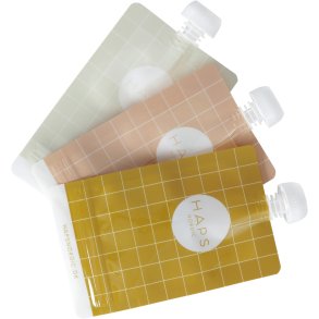 Haps Nordic Smoothiebeutel 3er Set 190 ml, Warn