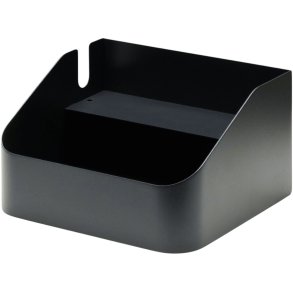 Pedestal Power Bar Tray 17x15 cm, Charcoal