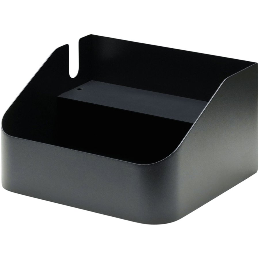 Pedestal Power Bar Tray 17x15 cm, Charcoal