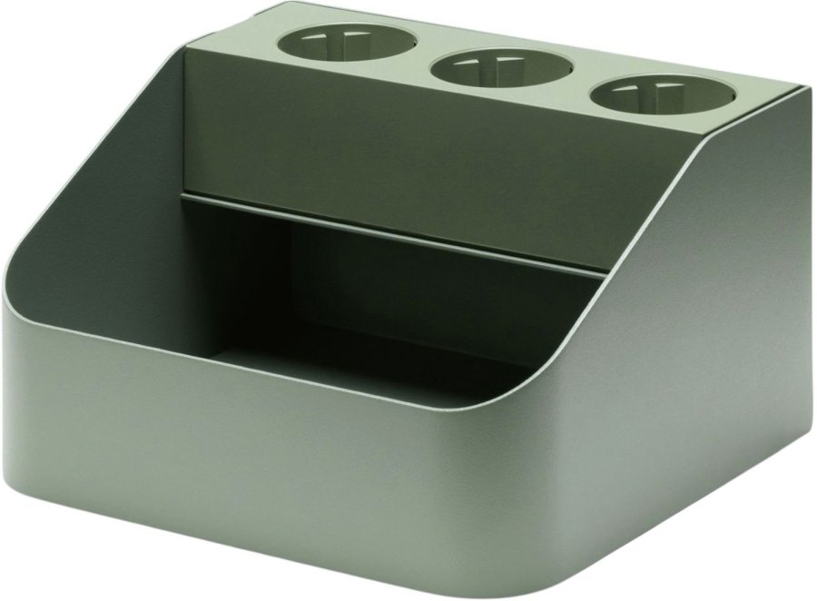 Pedestal Power Bar Tray 17x15 cm, Mossy Green