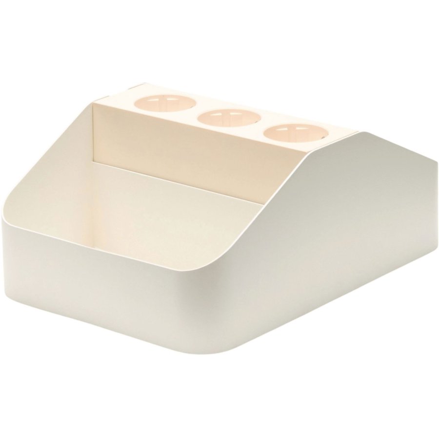 Pedestal Power Bar Tray Double 17x25 cm, Pearl