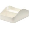 Pedestal Power Bar Tray Double 17x25 cm, Pearl
