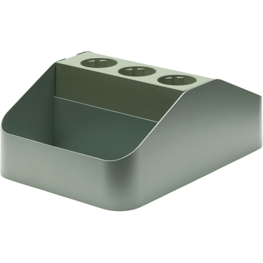 Pedestal Power Bar Tray Double 17x25 cm, Mossy Green