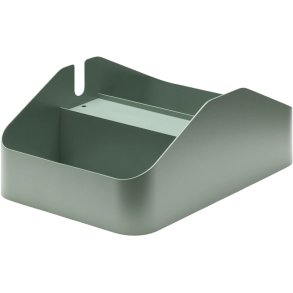 Pedestal Power Bar Tray Double 17x25 cm, Mossy Green