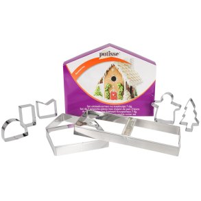 Patisse Udstikkers�t Peberkagehus 7 Dele, St�l