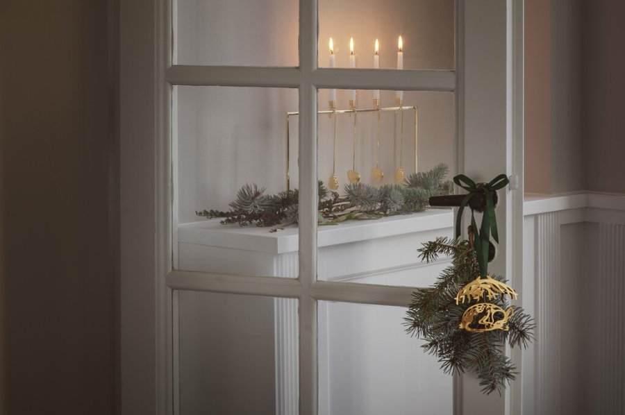 Georg Jensen Weihnachtsrahmen 38 cm, Vergoldet