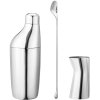 Georg Jensen Sky Geschenkset 3-teilig Shaker, Rührer und Jigger, Stahl glänzend