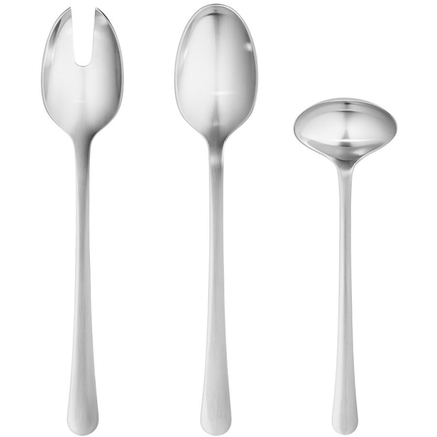 Georg Jensen Copenhagen Servier-3er Set, Stahl Matt