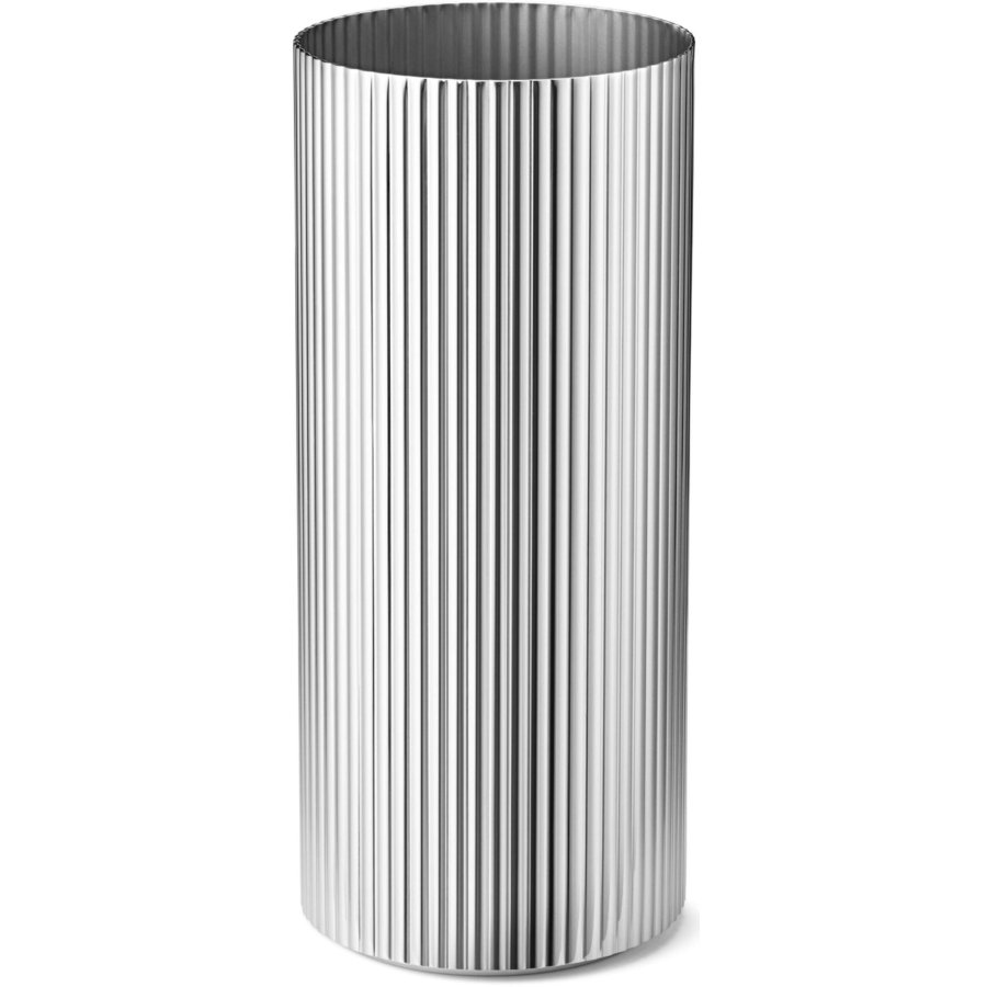 Georg Jensen Bernadotte Vase Mellem, Blankt Stl