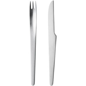 Georg Jensen Arne Jacobsen Lunch-Set 8-teilig, Stahl Matt