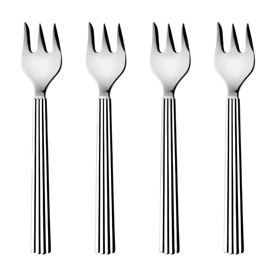 Georg Jensen Bernadotte Kagegafler 4 stk, Blankt Stl