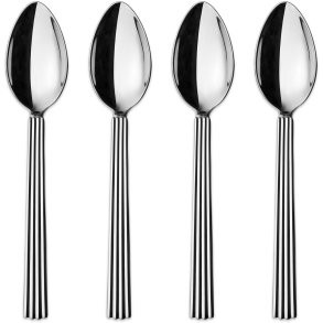 Georg Jensen Bernadotte Teelffel 4er Set 16 cm, Blankstahl