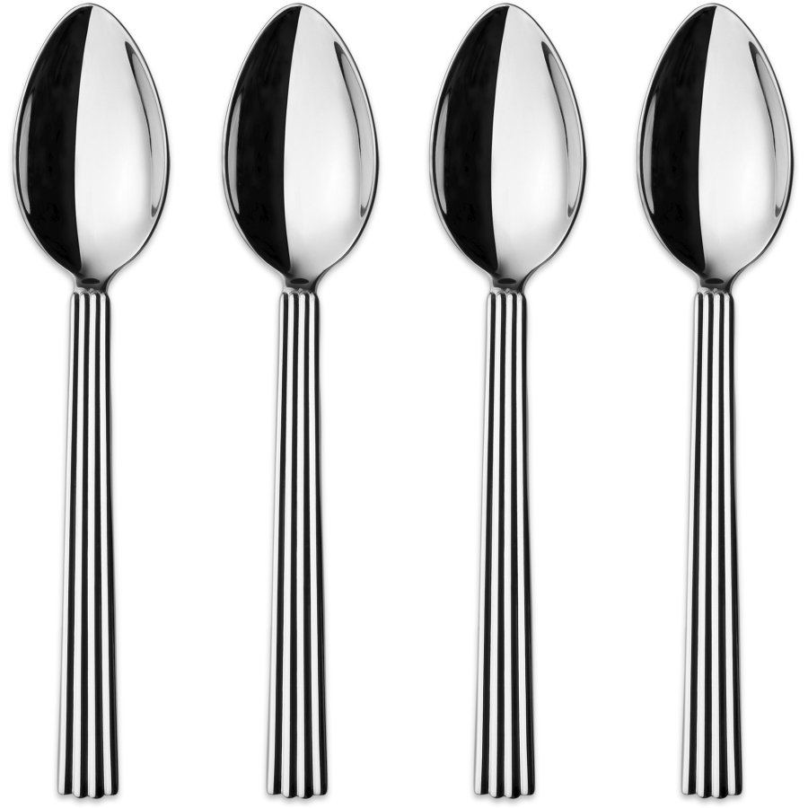 Georg Jensen Bernadotte Teskeer 4 stk, 16 cm, Blankt Stl