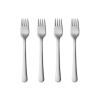 Georg Jensen Copenhagen Kuchengabeln 4er Set, Stahl Matt