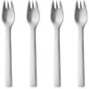 Georg Jensen New York Kuchengabeln 4er Set, Stahl Matt